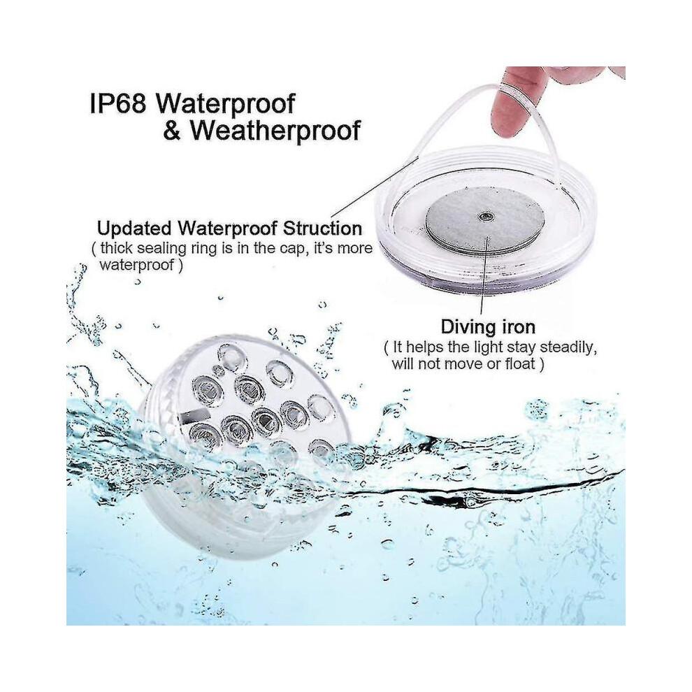 4pcs Bathtub Hot Tub Light Waterproof Swimming Pool Light