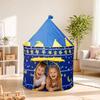 Kinderburg Zelt, Prinzessinnen Spielhaus für Mädchen, Indoor Outdoor Einfach Aufzubauen Spielzelt mit Stern Mond Design, Geburtstagsgeschenk für Kleinkinder