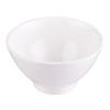 Pure White Ceramic Bowl: 5/5.5/6.5 Inch - High-Foot Salad, Instant Noodle, Fruit, Conical Hat, or Ramen Bowl