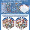 Kawaii Kapibala 3D Landscaping Stickers Cartoon Miniature Scene Visual Stacking Stickers Christmas Gift For Gift