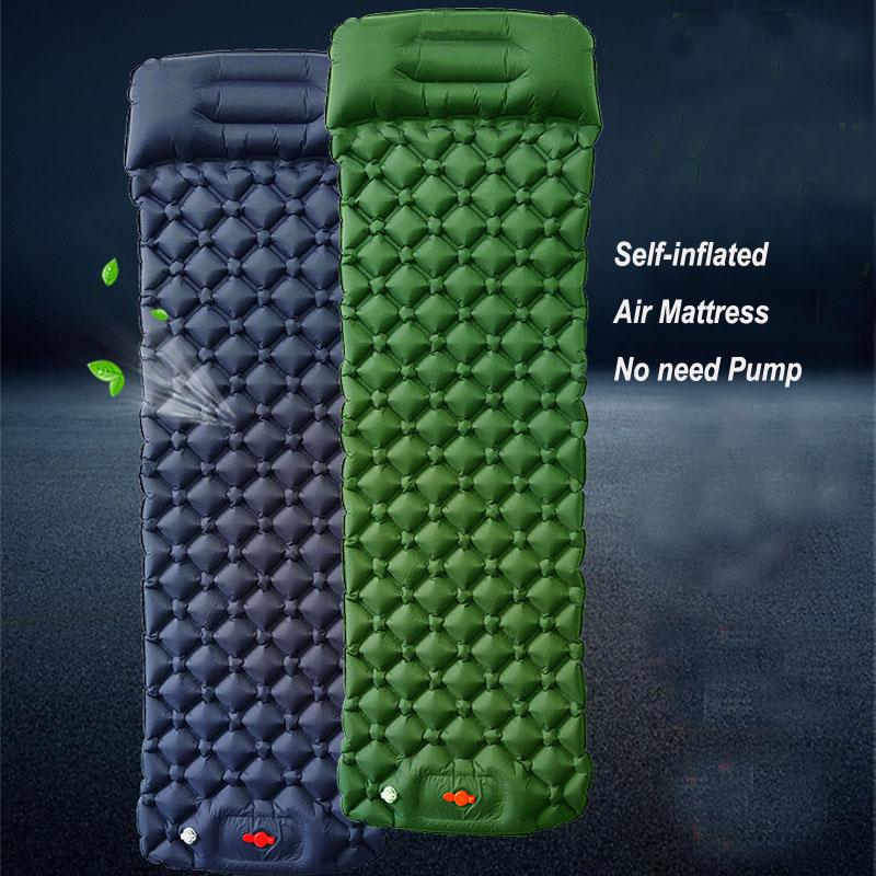 

Уличный самонадувающийся надувной матрас, коврик для палатки, подушка, спальный мешок, влагостойкий коврик для походов на траву, пикник, нет необходимости