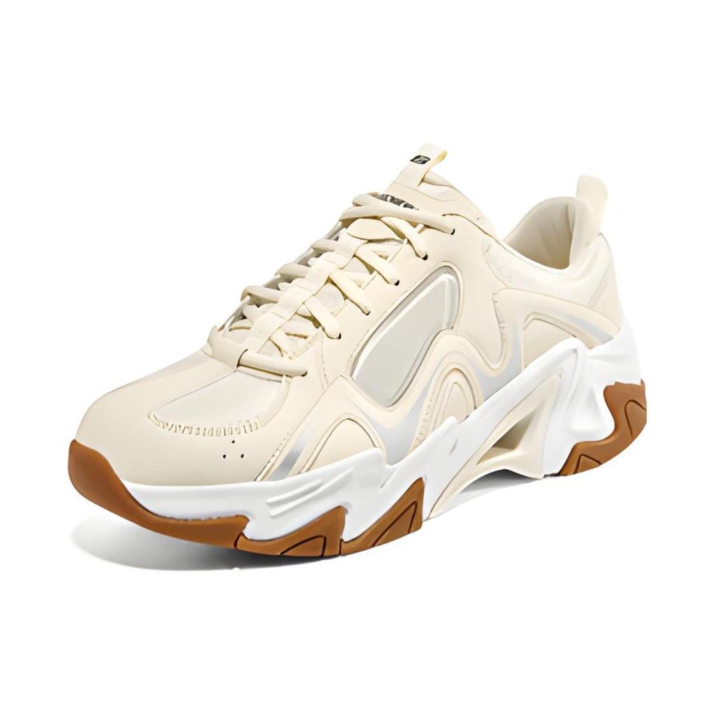 Skechers Stamina V3 Mesh Synthetic Leather Mecha Shoes Comfortable Versatile Shock Absorbing Durable Low Top Dad Shoes Men Sneakers 894162-NTBK