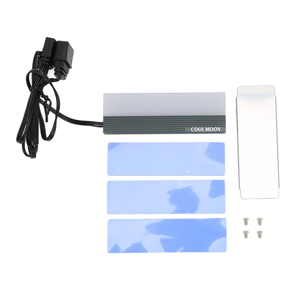 Hard Disk Heat Sink Dual Interface Cool 5V 3 Pin M.2 SSD Heatsink Cooler for 2280 M.2 SSD with