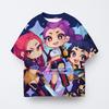 Summer Girl Clothes Kpop Devil Hunter Cartoon T-shirt Fun Gift for Fans Harajuku Cool Children's T-shirt Summer Top 2025
