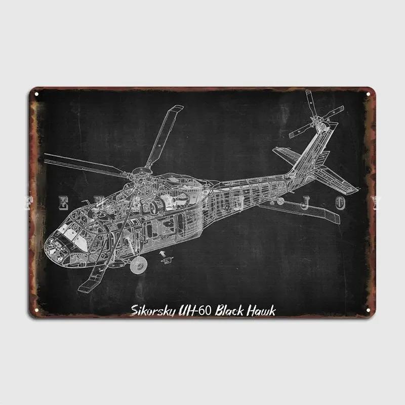 

Sikorsky Uh60 Metal Sign Wall Pub Wall Decoration Wall Decor Tin Sign Poster 20x30cm