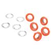 500 Sets 8mm Grommet Eyelet Kit Rust Prevention Metal Leather Grommets Kit Eyelets Tool Kit for Repairing Decorating