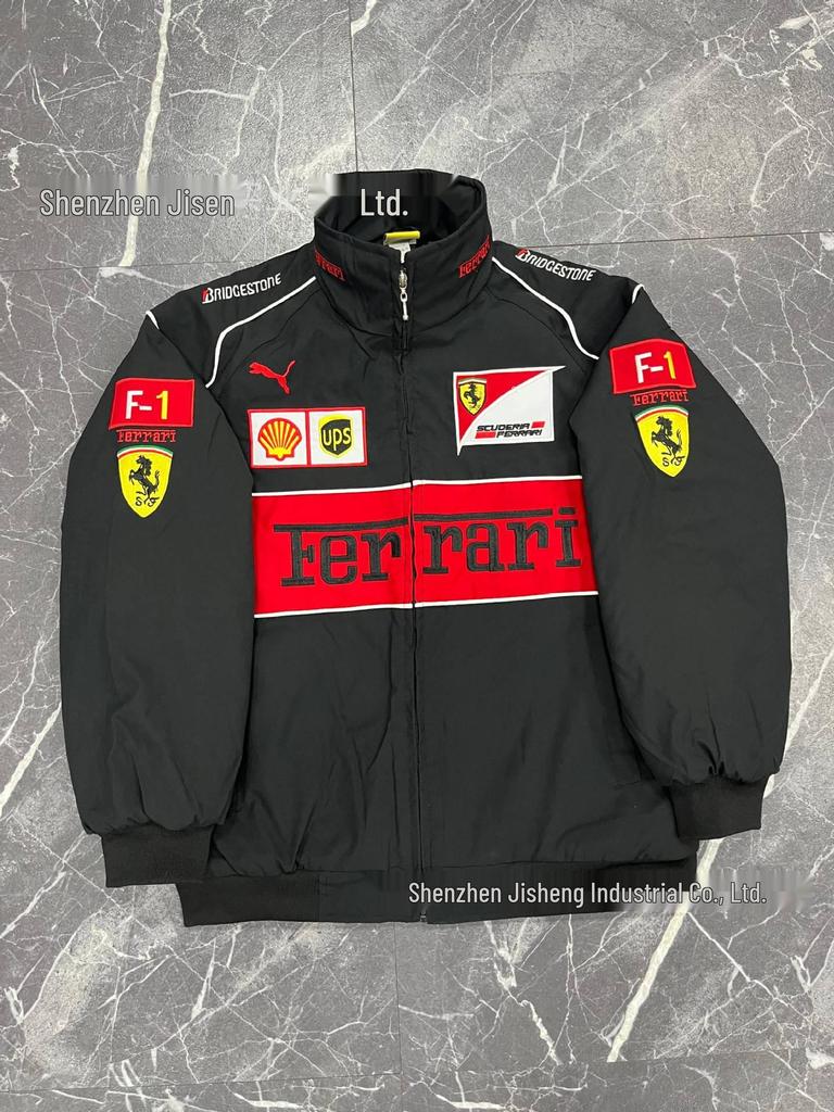 Export Gränsöverskridande Bästsäljare F1 Racing Motorcykeldräkt: Full brodyr, Ridkostym, Vinterkläder, Bomullsvadderad jacka.