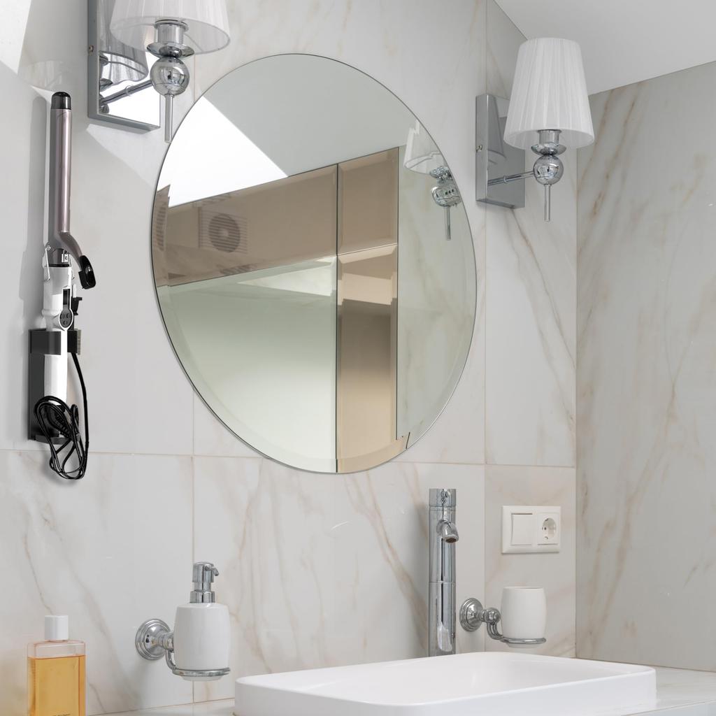 Linkidea Curling Iron Holder Wall Hair Styling Tool Storage Hairdressing Hanging Rack Stick Stand for Flat Curling Hair and Combs 2-Pack Mount,