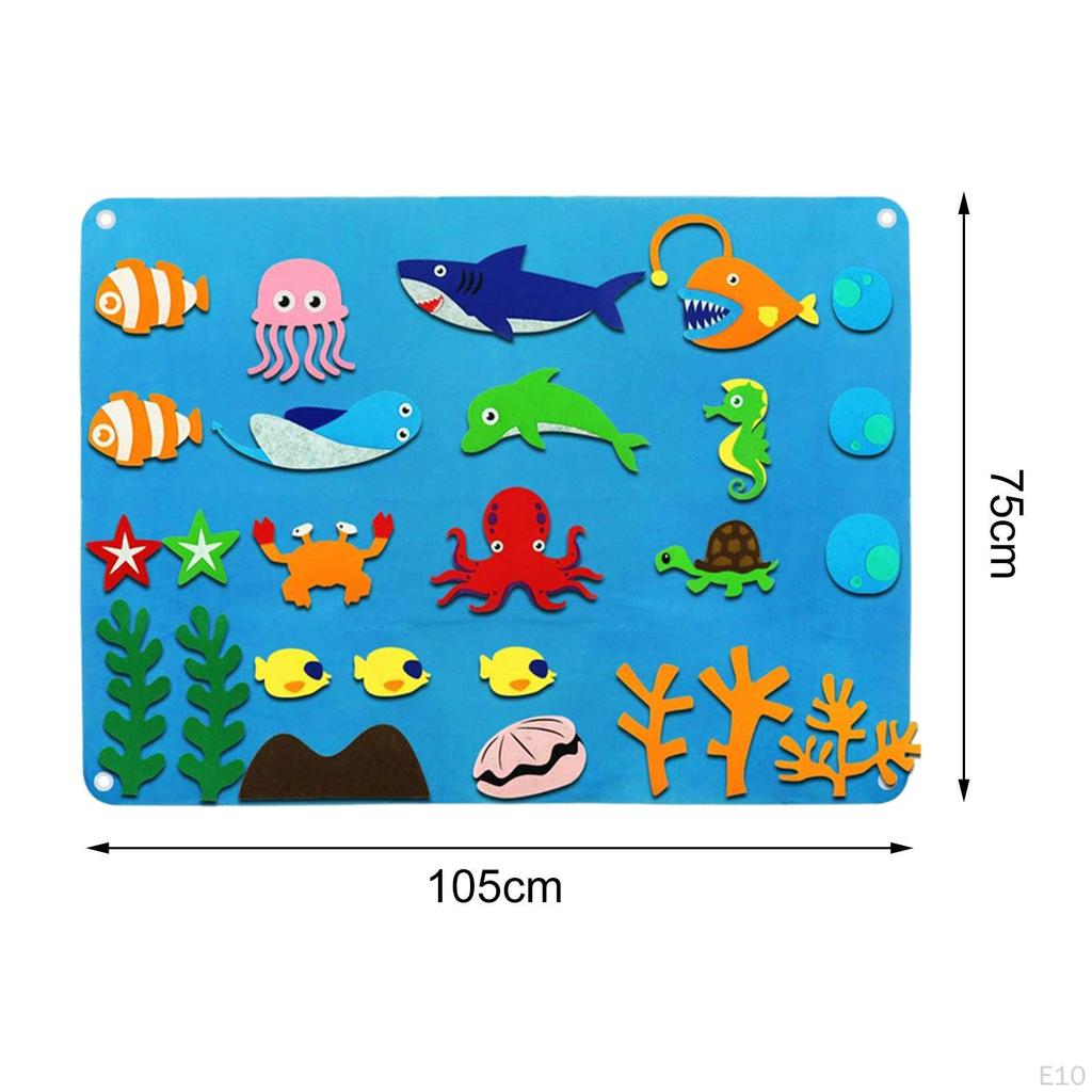 Felt Boards Wall Hanging Cartoon Pattern Story DIY Board Toy