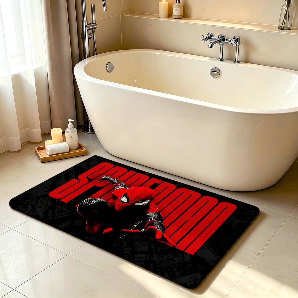 Classic S-Spider-Man-S Carpet Bathroom Anti-slip Mat Door Mat Home Decoration Mat Entrance Door Mat Scratch-resistant Door Mat