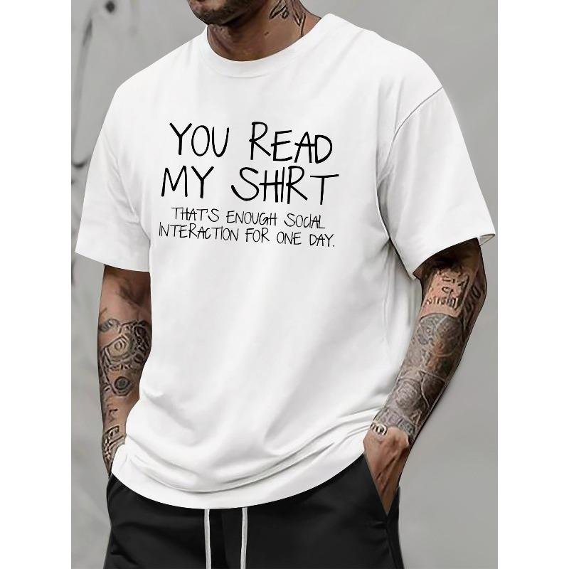 

Европейский размер Футболка с коротким рукавом с социальными лозунгами Дизайн в стиле стритвир, Граффити буквы, Подходит для мужчин Летняя одежда S белый