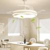 2025 Modern Silent Ceiling Fan with Integrated Light for Bedroom or Restaurant