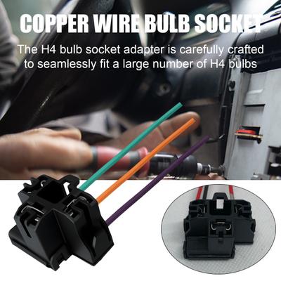 Kit de Extensão de Chicote de Fiação do Soquete da Lâmpada H4 Cabo do Suporte da Lâmpada Fêmea para a Maioria dos Caminhões SUVs Faróis Lâmpada de Nevoeiro