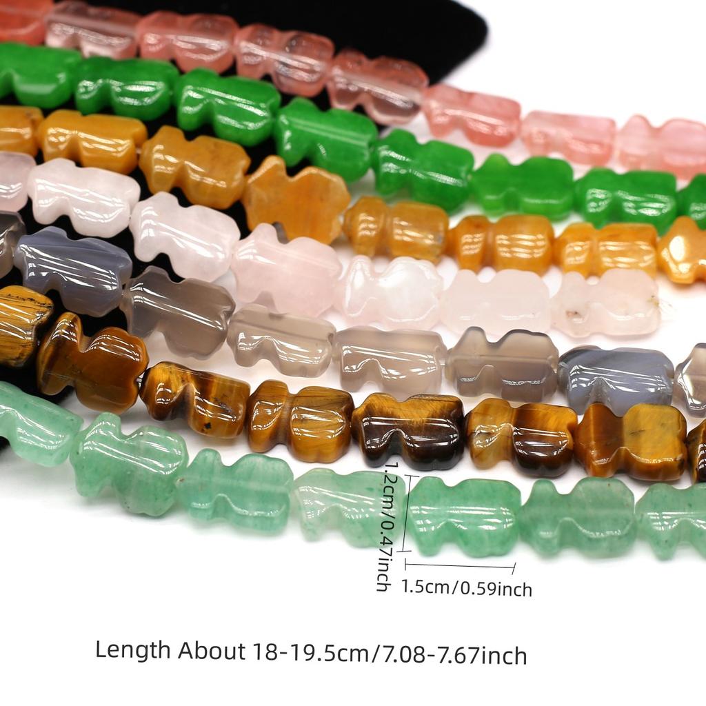 1 Fil, Perles de Pierre Naturelle Unique, Perles de Pierres Précieuses en Cristaux Irréguliers Bohèmes pour la Fabrication de Bijoux Cadeaux de Nouvel An Noël Accessoires de Collier DIY