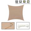 300D Coffee Outdoor Awning Waterproof Rectangle Sunshade Sail Beach Camping Sun Shelter Tent Backyard Pergola Sun Shade Canopy