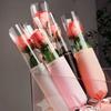 20 Pieces Romantic Single Flower Wrapping Bags Waterproof Bouquet Packaging Bag  Graduation Party