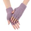 Neuer Herbst- und Winter-Damen-Strick-Woll-Warm-Handgelenk-Schutz mit einem rautenförmigen ausgeschnittenen Finger-Arm-Schutz und einem modischen fingerlosen Ärmel