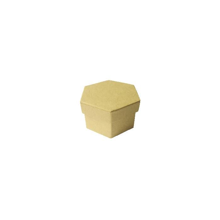 Boite Carton Hexagonale - P.W. INTERNATIONAL - Enfant - Mixte - Beige