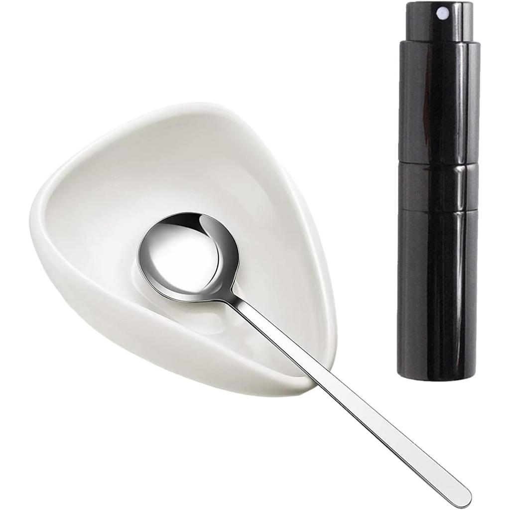Coffee Bean Scale Dish Coffee Dosing Tray Spray Bottle Coffee Weighing Tools Measuring Spoon Gift for Coffee Enthusiasts