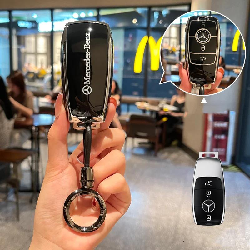 Car Remote Key Case Shell Auto Accessories For Mercedes Benz A B C E S Class W206 W204 W212 W213 W176 GLC CLA AMG W177 W223 S350