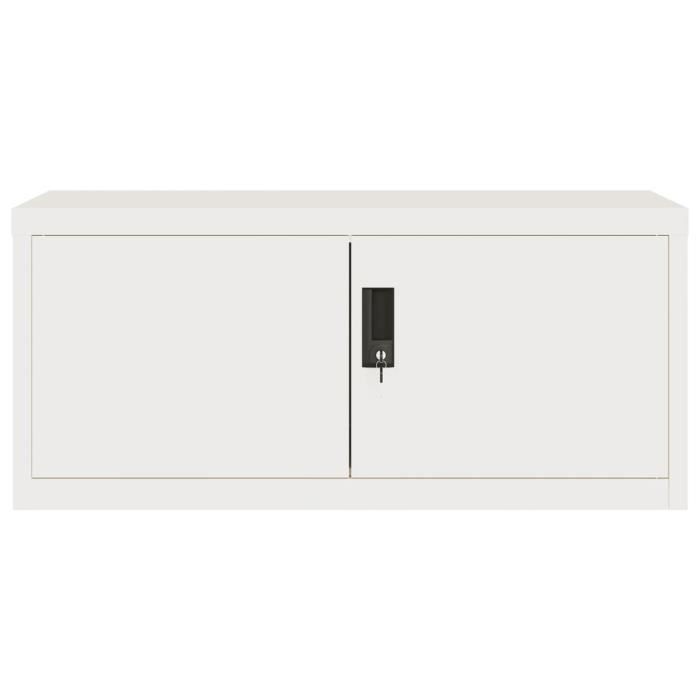 VidaXL Classeur blanc 90x40x40 cm acier 339716