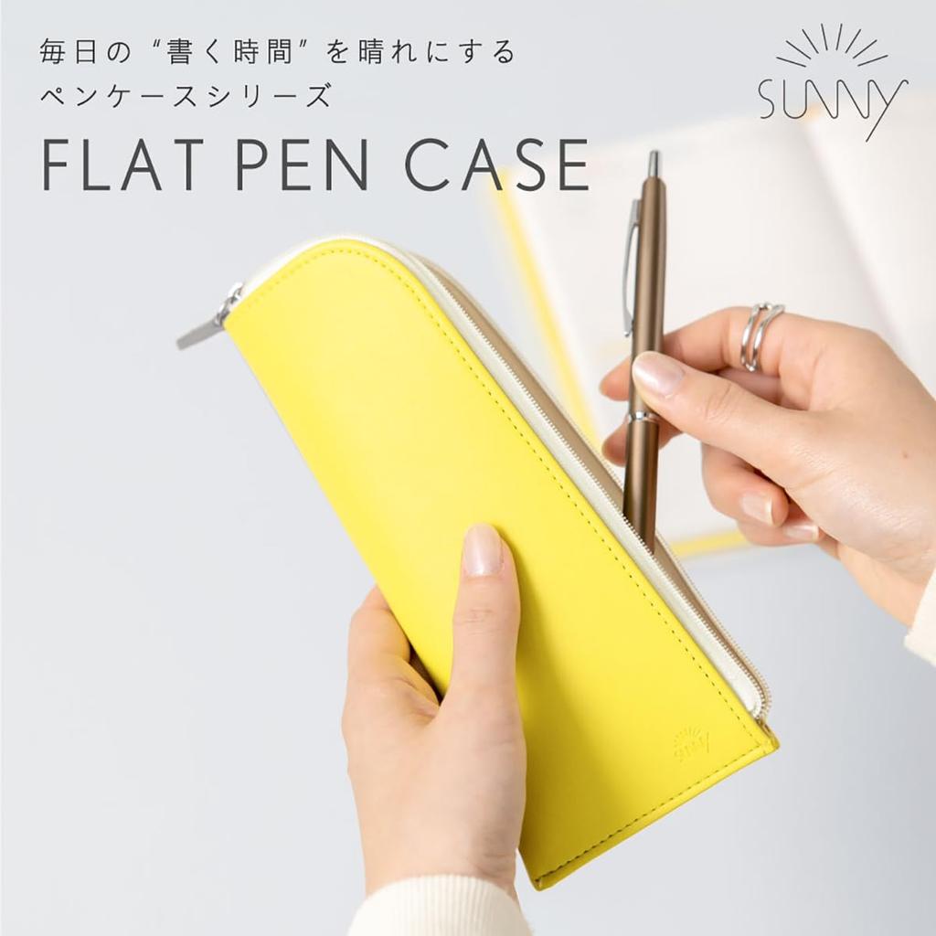 Iroha Publishing Pencil SUNNY FLAT PEN CASE Case, (misty Green) LSPM-04