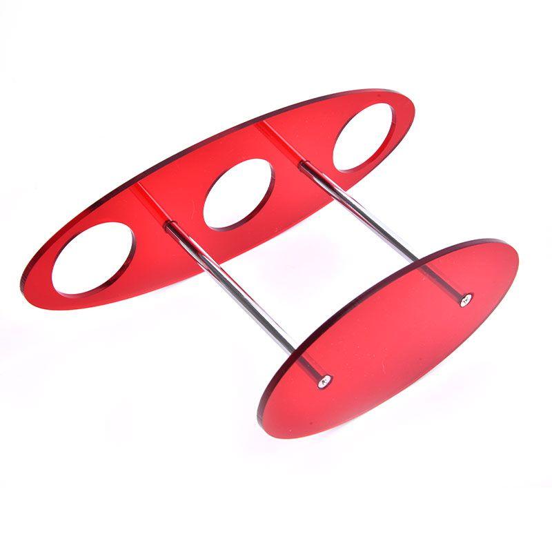 3 Holes Reusable Detachable Transparent Acrylic Ice Cream Cone Holder Party Diy