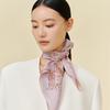 Wan Shi Li Spring Collection: Colorful Butterfly Silk Scarf – Real Mulberry Silk Twill, Double-Sided, Square, Perfect for Spring/Summer.