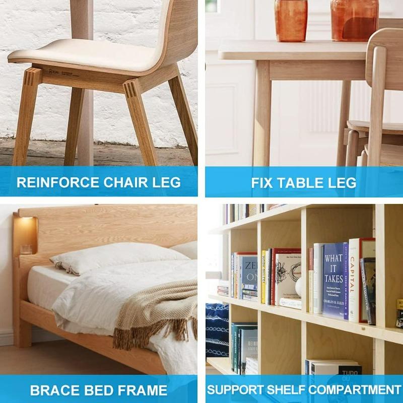 20/1Sets L Bracket Corner Brace Sets 90 Degree Right Angle Brackets for Home Wood Furniture Cabinet Chair Shelves with Screws