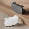 under Cabinet Paper Towel Holder Space Saving Tissue Box Holder No Drilling Tissue Dispenser with Mobile Phone Holder for Kitchen