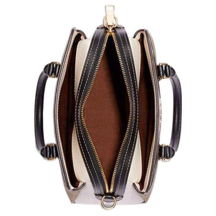Coach Darcie 26 Classic Monogram Zip Closure Leather Shoulder Crossbody Tote Bag Medium Women handbags Khaki CH287-IME7V