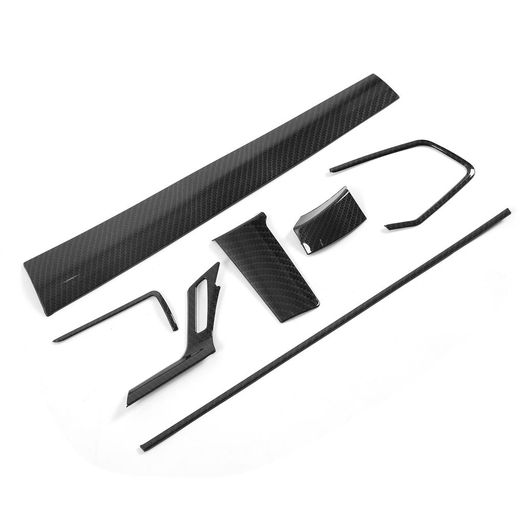 7pcs Car Interior Decoration Trim Kit Carbon Fiber Style Replacement for Civic 2016‑2020
