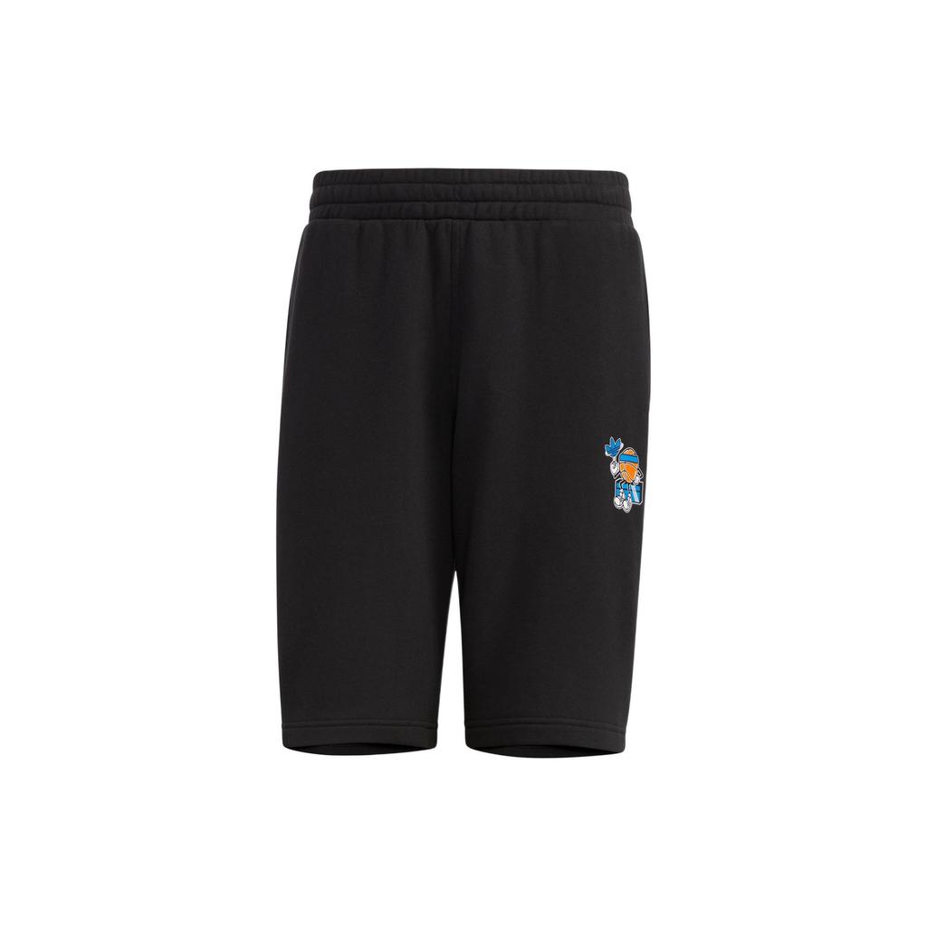 Adidas Originals Trefoil Cartoon Print Casual Shorts Men Bottoms Black IA9067