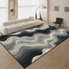 Modern Blue Minimalist Area Rug Oversized Non-Slip Carpet for Living Room Bedroom Bedside Floor Mat Home Decor
