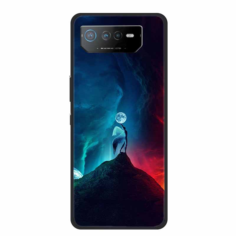 Phone Case For Asus ROG Phone 6D Ultimate Back Cover Case Black TPU Silicone Soft Coque For Asus ROG Phone 6 Pro Case Phone6 Pro