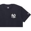 New Era X MLB Collaboration New York Yankees Letter Print Crew Neck Casual Summer American Short Sleeve T-Shirt Women T-Shirt Black 13702561