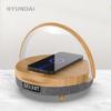 Hyundai Wireless Charging Speaker Lamp with Clock CN Plug (adapter Included)