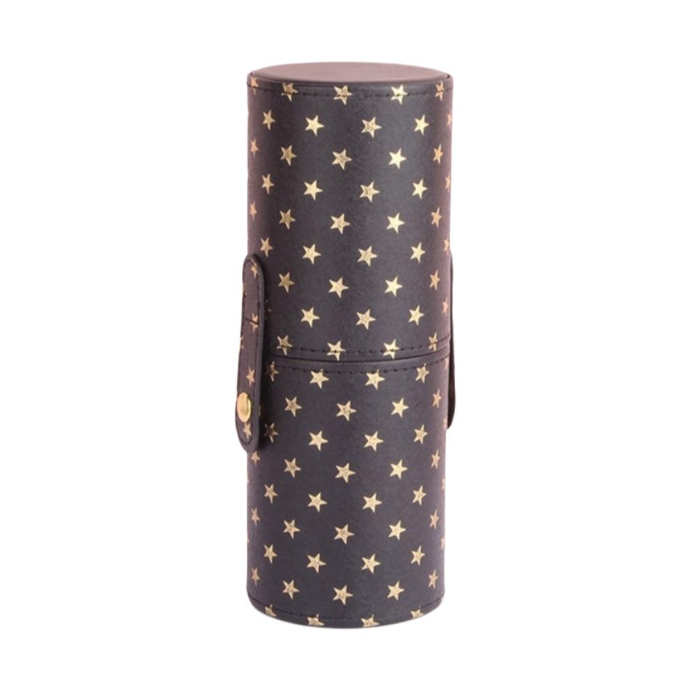 PU Leather Makeup Brush Bucket Waterproof Cosmetic Bag Portable Storage Box  Travel