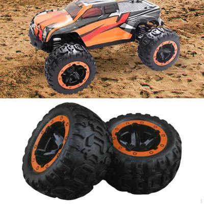 2 Stück 1/16 RC Auto Reifen Räder Montage Professionelle Hobby Ersatzteile Modell Hoch