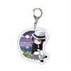 Anime Demon Slayer doll toy Kimetsu No Yaiba Blade of Ghost Keychain Acrylic Pendant Car Key Chain Fans kids Xmas Gift Jewelry