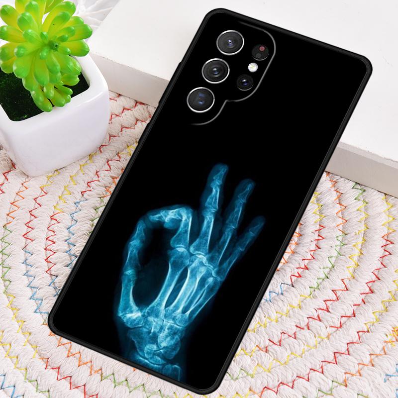

X-ray Hand Bones TPU Phone Case For Samsung Galaxy note 10 pro S26 S25 S24 S23 S22 Ultra Plus S21 FE S20 Shockproof Cover Galaxy S22+ 5G