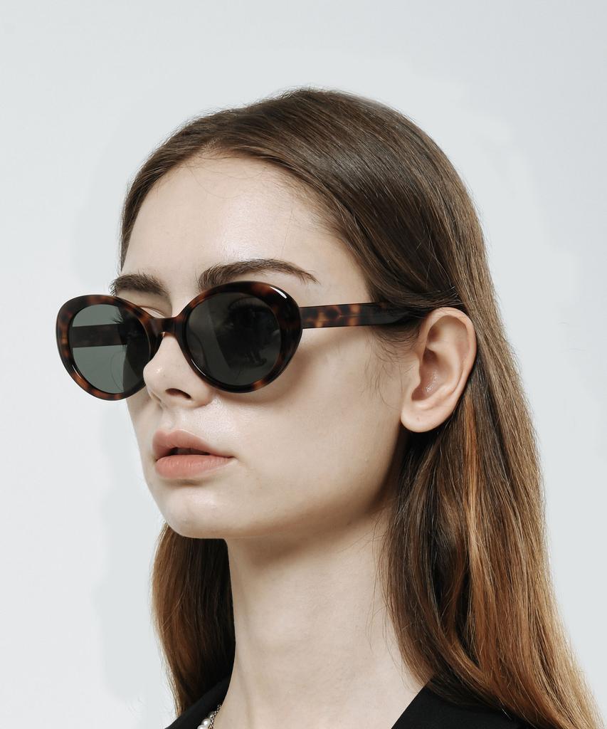 Peisyeon Audrey(C4) Dark Leopard Print Sunglasses