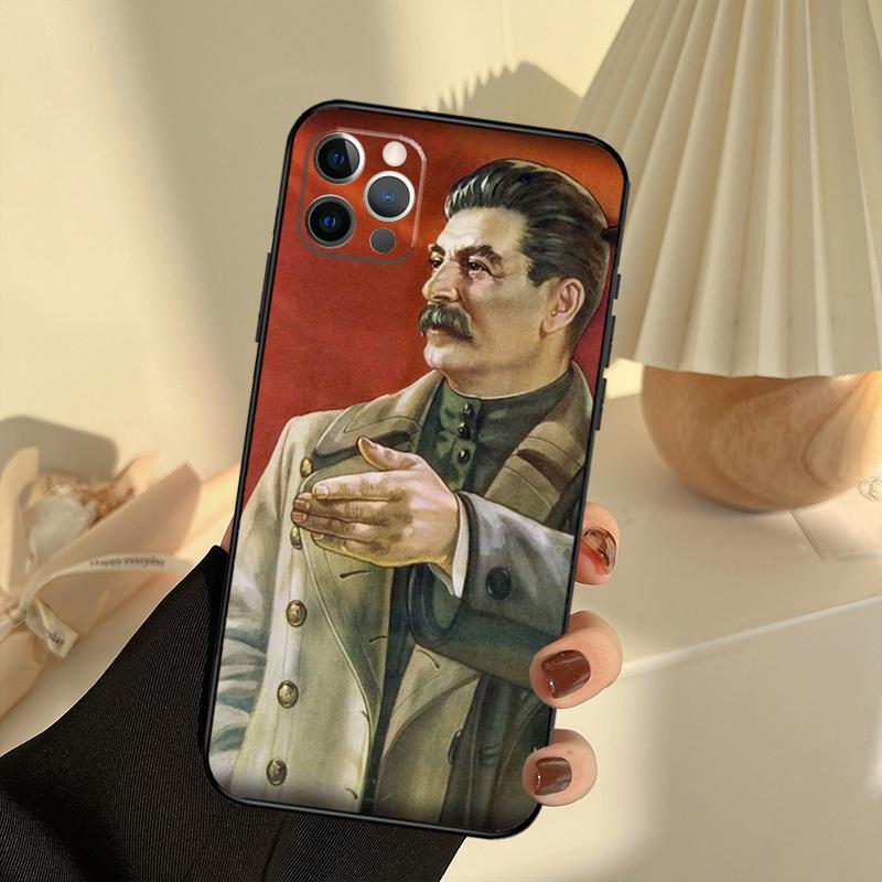 Russian Stalin Ussr Case For iPhone 11 12 13 14 15 16 Pro Max Cover For iPhone 13 12 Mini XR X XS Max Plus