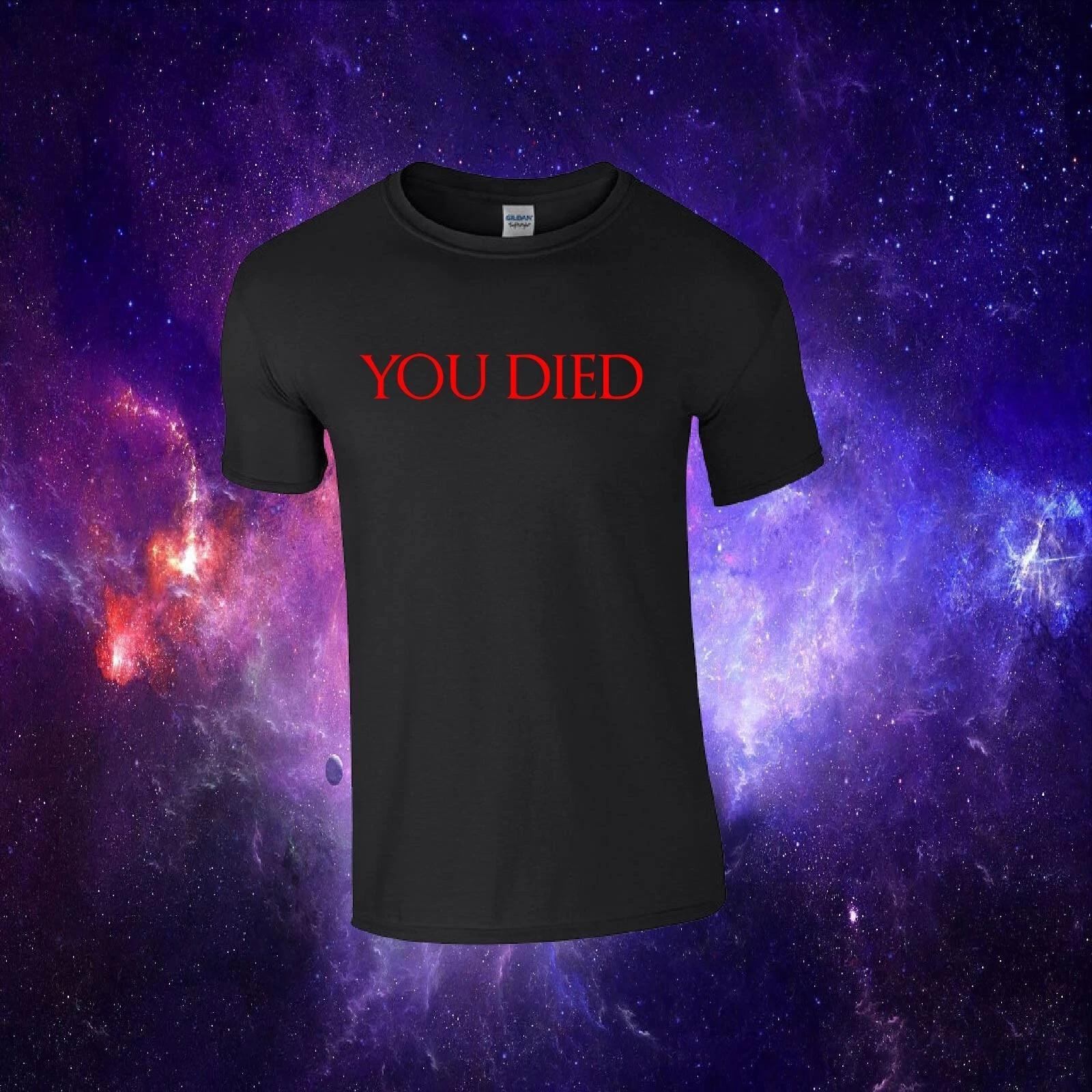 You Died Dark Souls Inspired Funny Nerd Gaming Gift Kids/Adults Top Tshirt S
