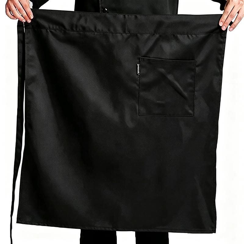 Half Waist Apron With Pocket Wear Resistant Short Apron For Restaurant Kitchen Cafe Work Use Home Baking Daily Cooking