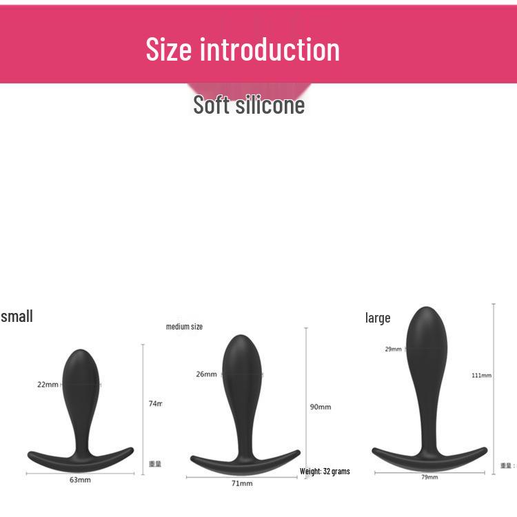 Silicone G-Spot Anal Plug Massager for Female Orgasm Enhancement