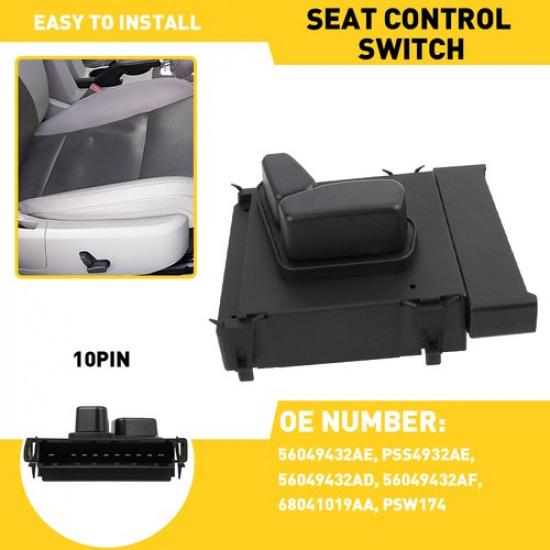 Passenger Side Power Seat Switch for CHRYSLER ASPEN RAM DDODGE JEEP 56049432AE