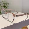 KAMMPT Vintage Cat Eye Glasses Women Multicolor Rim Blue Light Blocking Eyewear Ins Trendy Fashion Non-prescription Eyeglasses