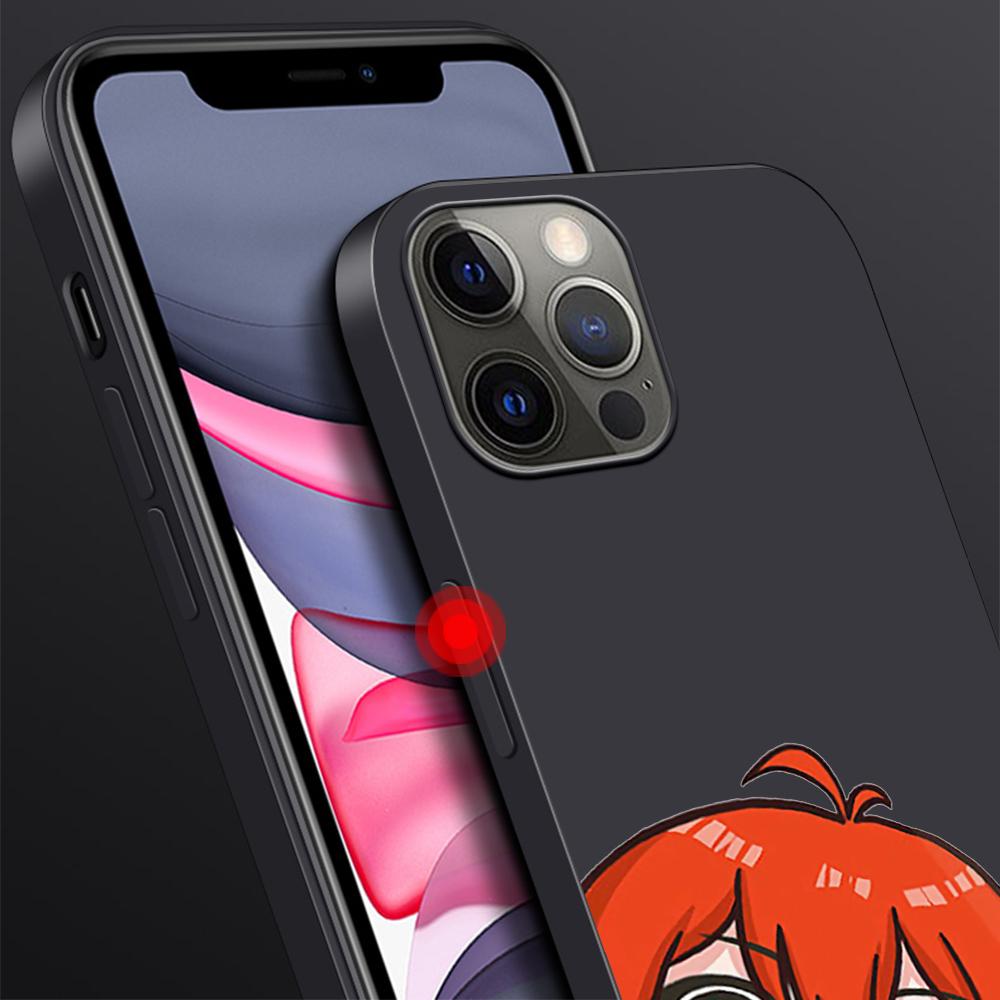 Phone Case for Apple iPhone 14 11 13 Pro Max 12 Mini XR 7 8 + SE 2020 XS 6 6s Plus 5 5s Genshin Impact Anime Cute Silicone Cover