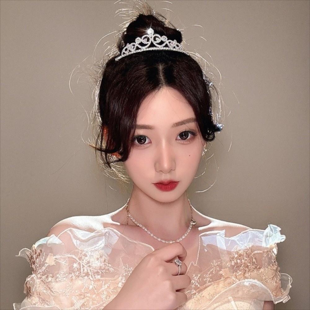 Crystal Rhinestone Crowns Headpiece Hair Ornament Wedding Crown Bride Crown  Children